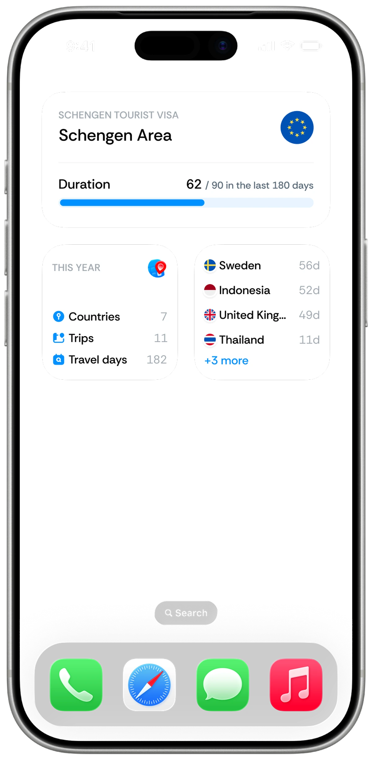 Bounded Widgets screen